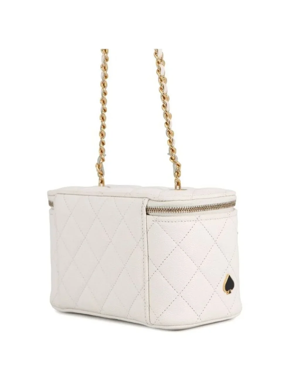 Chanel Chain Shoulder Bag Vanity CC Logo Quilted Playing Card Caviar Leather - Picture 2 of 10